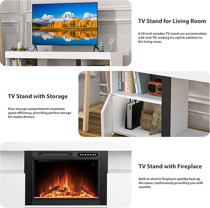 59" Electric Fireplace TV Stand