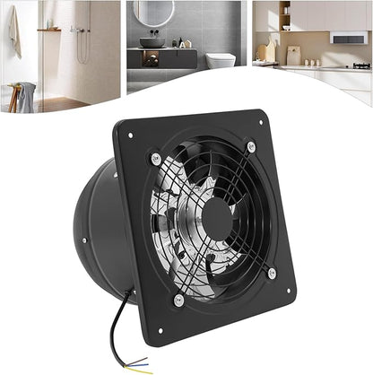 XUFOPLY 9.84 Inch Exhaust Fan, 110V 100W Wall Mounted Vent Fans 2600RPM Kitchen