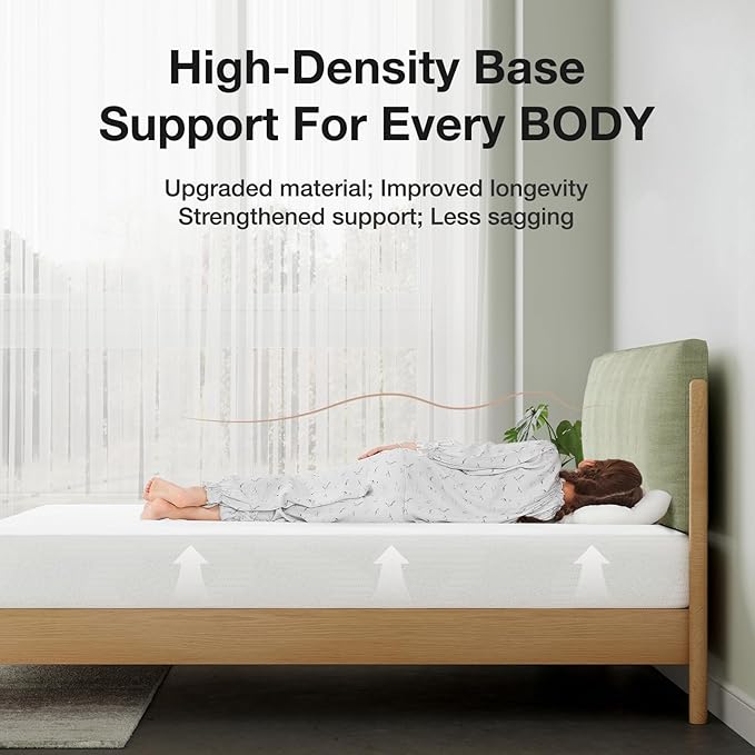 Novilla Queen Mattress in a Box, 8 Inch Queen Size Mattress with Gel Memory Foam for Cooling Night Sleep, Pressure Relief, CertiPUR-US Certified