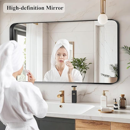 Fabuday Bathroom Mirror with Black Frame