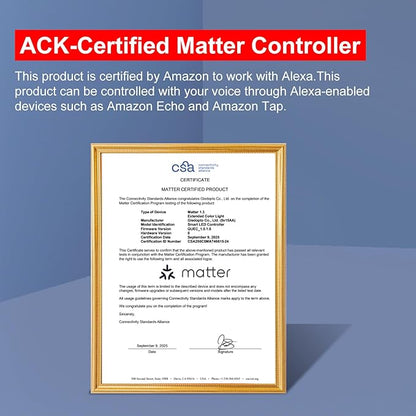 GLEDOPTO Alexa Connect Kit Matter LED Strip Light Controller RGBCCT PWM Dimming