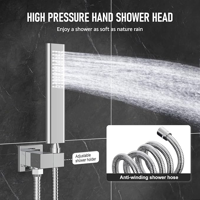 Iriber Chrome Shower System Wall Mount