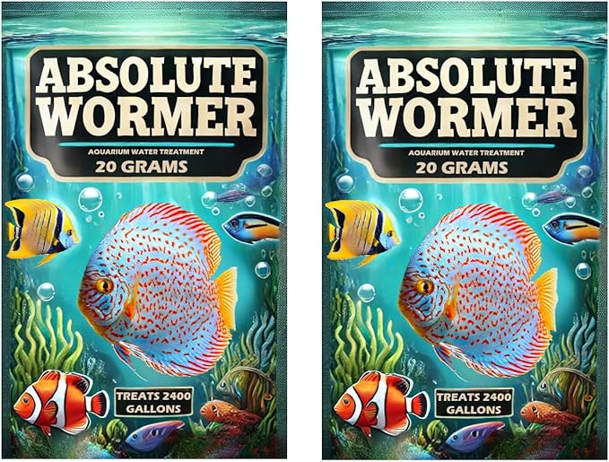 Plus - Freshwater and Saltwater Aquarium Powder Treatment. for Aquariums with Worms and Flukes. (40G - Treats 4800 GALLONS)