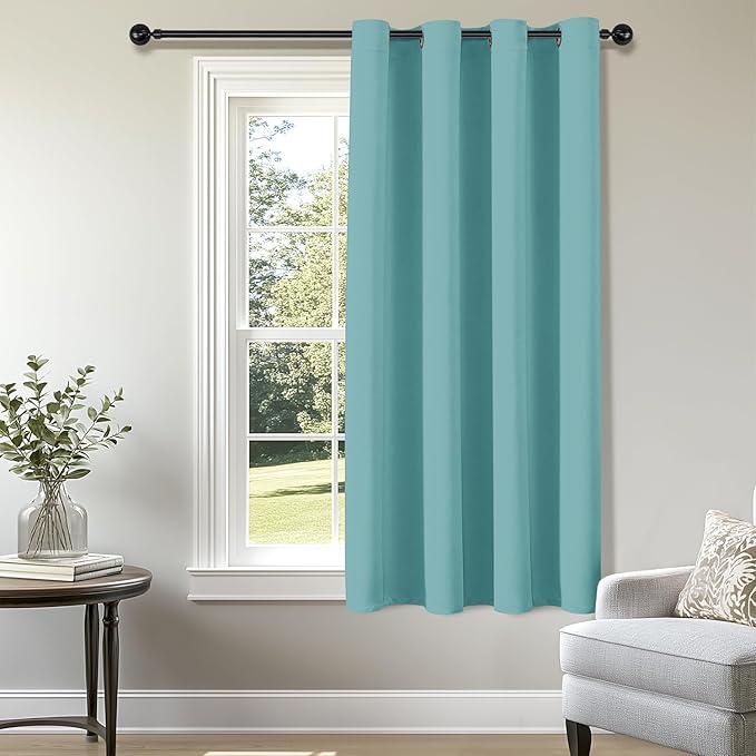 ChrisDowa Blackout Curtains 63 inches Long