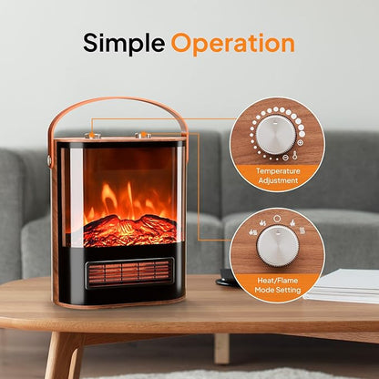ROVSUN 1500W Electric Fireplace Stove