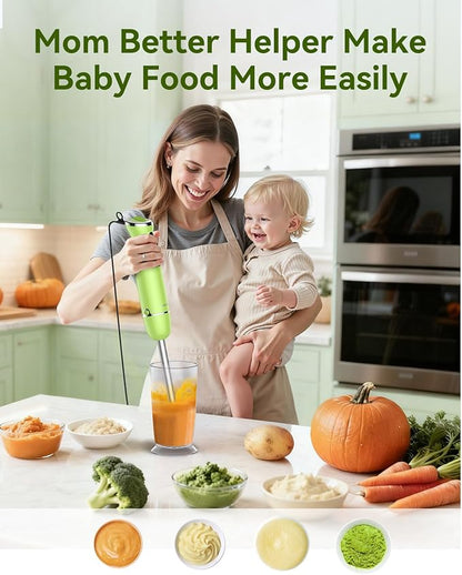 Immersion Blender Handheld 5 in 1 Hand Blender, 1000W Hand Mixer Stick