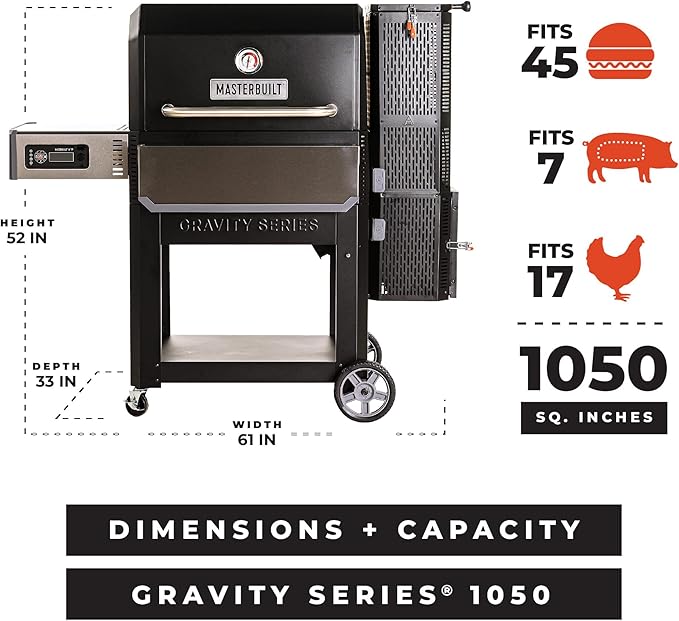 Masterbuilt® Gravity Series® 1050 Digital Charcoal Grill and Smoker