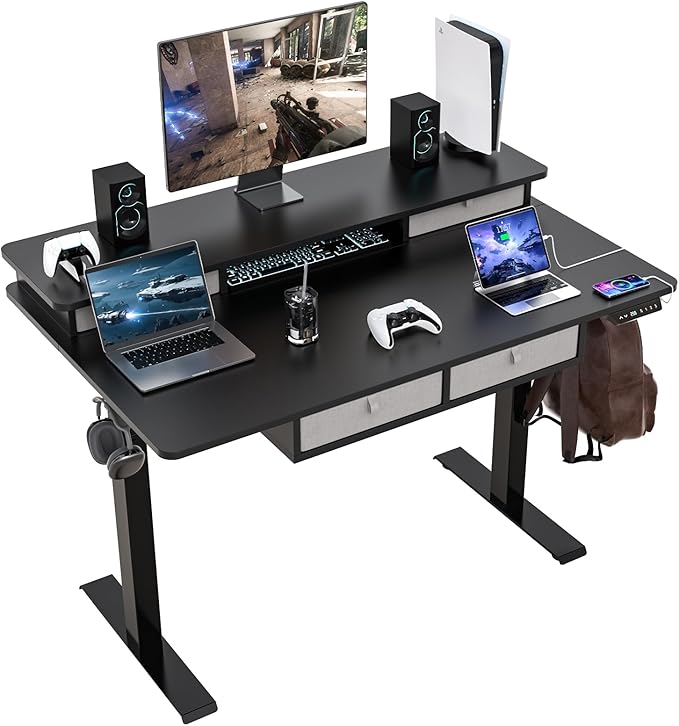 48 * 30 Inches Electric Standing Widened Desk Adjustable Height