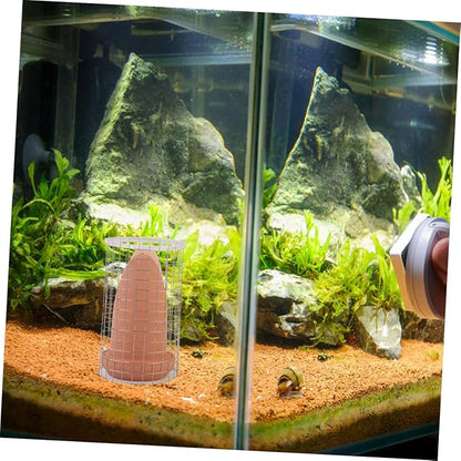 Ipetboom 1 Set Spawning Bucket Slate Stone Aquarium Live Angelfish Spawning Cone Live Discus Fish Live for Ceramic Breeding Cone Fish Eggs Cones Clay Rock Fish Tank