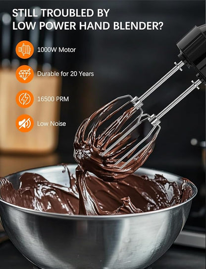 Immersion Blender Handheld GAVASTO Hand Blender, 20 Speeds and Turbo Mode Hand