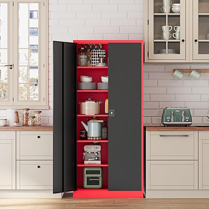 Metal Storage Cabinet-71” Tall Steel File Cabinets
