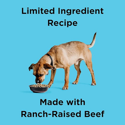 BIXBI Liberty Grain Free Dry Dog Food, Beef, 22 lbs - Fresh Meat, No Meat Meal, No Fillers - Gently Steamed & Cooked - No Soy, Corn, Rice or Wheat for Easy Digestion - USA Made