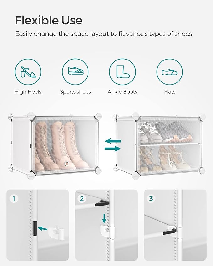 SONGMICS Shoe Rack Organizer, 10-Tier Shoe Storage Cabinet