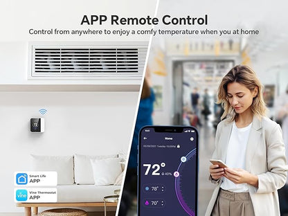 vine Smart Thermostat for House, WiFi Thermostats for Home Compatible