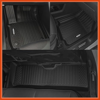 All Weather Floor Mats Fit for Kia Soul 2020-2025(Fit Cargo Floor in Upper Position) Floor Mats & Trunk Mat & Backrest Mat Replacement for Kia Soul Accessories Anti-Slip Floor Liner