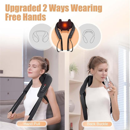 Shiatsu Back and Neck Massager, Cordless Shoulder Massager