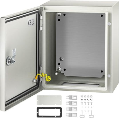 VEVOR NEMA Steel Enclosure, IP66 Waterproof & Dustproof, Outdoor/Indoor