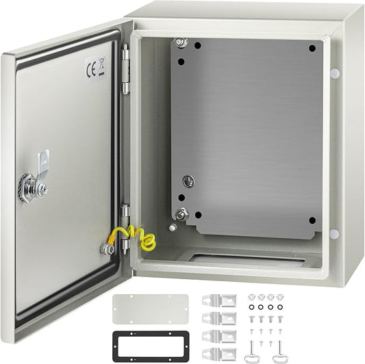 VEVOR NEMA Steel Enclosure, IP66 Waterproof & Dustproof, Outdoor/Indoor