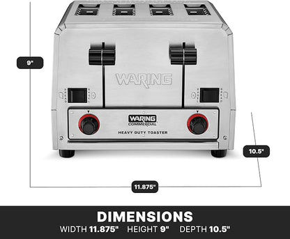 Waring Commercial WCT805 4-Slice Heavy Duty Commercial Pop-Up Bread/Bagel