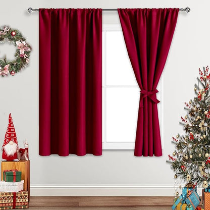 JIUZHEN Christmas Blackout Curtains