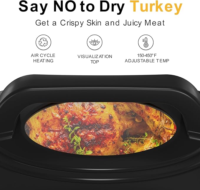 Sunvivi 26lb 22-Quart Roaster Oven, Electric Roaster Oven