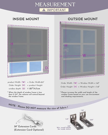 Graywind Motorized Light Filtering Shades Compatible