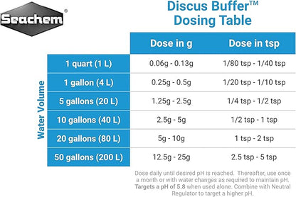 Seachem Discus Buffer 500gram,White (Pack of 4)