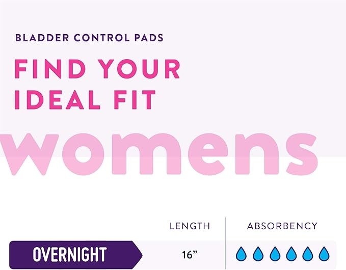 Prevail Proven - Incontinence Bladder Control Pads - Bladder Leak Pads - Overnight Absorbency, 120 Count (4 Packs of 30)