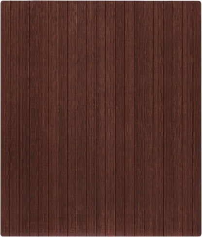 Anji Mountain Office Chairmat Thickest & Sturdy Bamboo Chairmats Highly Premium Quality Anti-Slip Heavy Duty for Multi-Purpose Hardwood Floor Office & Home Floor Protector Office Chair mat-5mm Thick