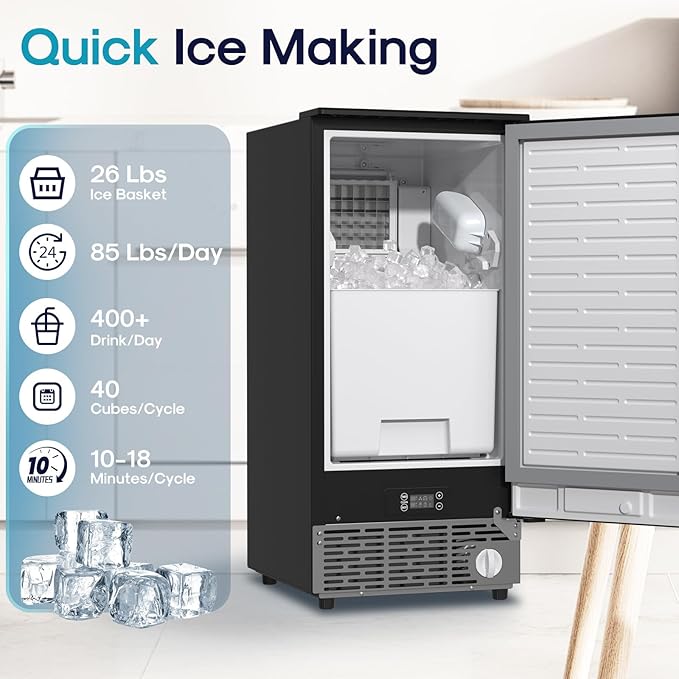 ICEPURE 15" Under Counter Ice Maker