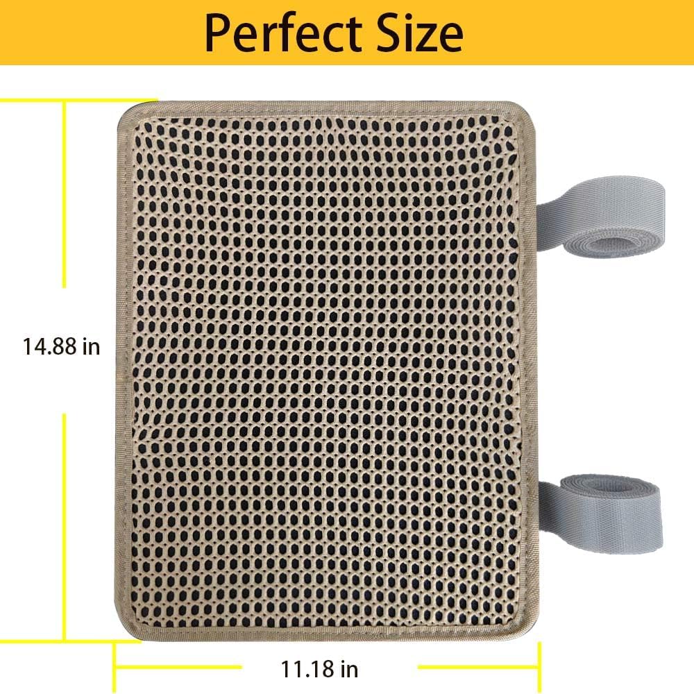 Cat Nail File Scratcher Wrapped Around Cat Scratching Post, 14.81x11.12 Inches, Cat Scratch Pad That Files Nails, Protects Post