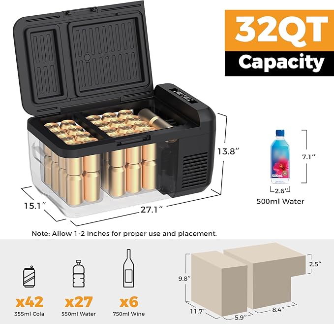 Setpower RF30 Electric Cooler 12V Car Refrigerator