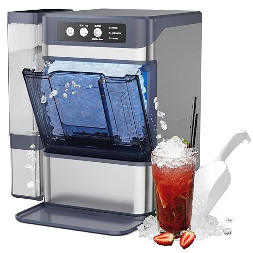 Countertop Nugget Ice Maker 40Lbs/24H