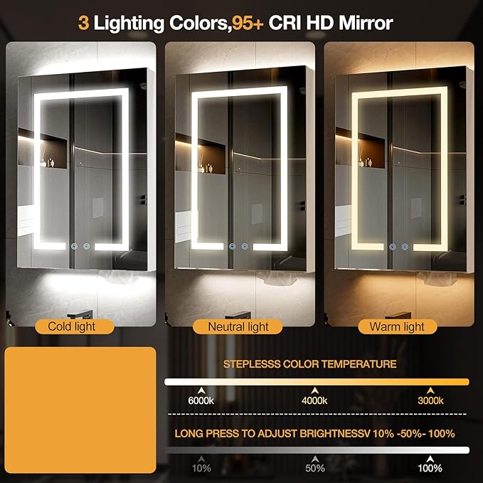 18"x24" Bathroom Medicine Cabinet