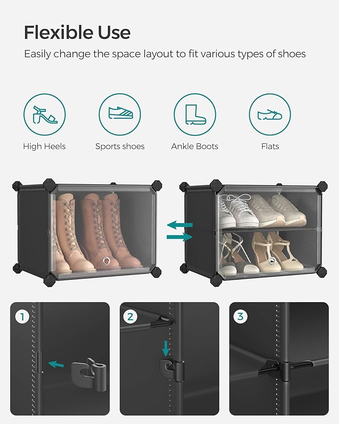 SONGMICS Shoe Rack Organizer, 10-Tier Shoe Storage Cabinet
