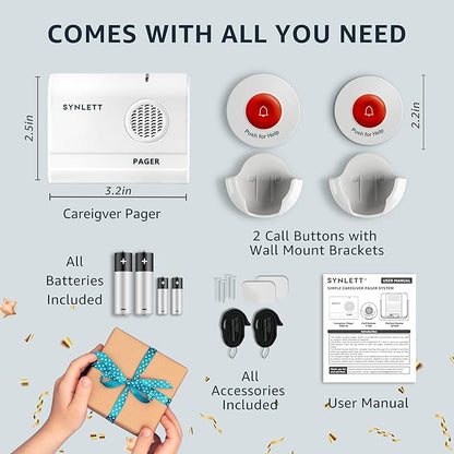 Caregiver Pager Wireless Call Buttons