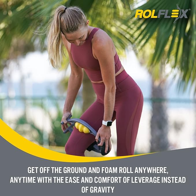 Rolflex Arm & Leg Massager Roller – Muscle Roller to Address Golfer’s Elbow