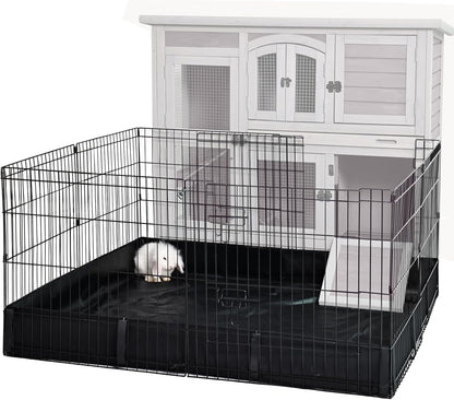 GUTINNEEN Rabbit Pet Playpen Bunny Run Extension Indoor Small Animal Pen (Playpen Only)