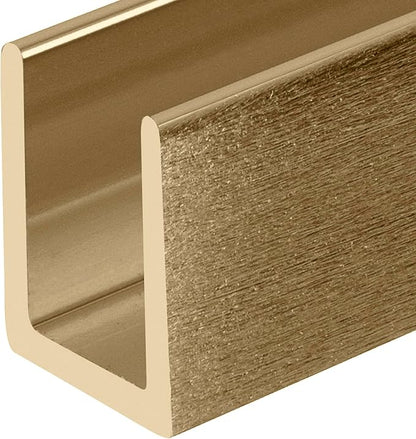 Brixwell SDCD38ABRS-CCP72 Antique Brass 3/8" Fixed Panel Shower Door Deep