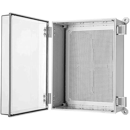 Co. ABS 11.81" x 15.7" x 6.7" Waterproof IP67 Hinged Electronics Box