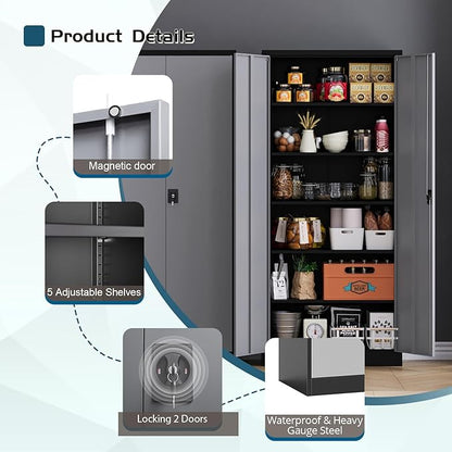 MIIIKO Metal Storage Cabinet