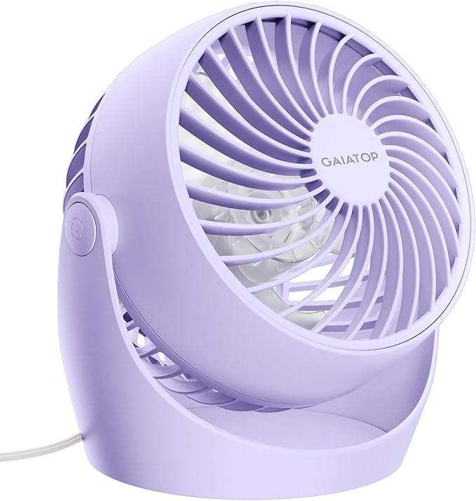 Gaiatop Desk Fan, 5-Inch Portable Electric Table Desktop Air Circulator Fans