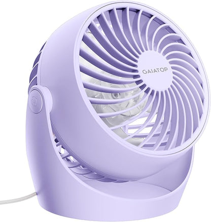 Gaiatop Desk Fan, 5-Inch Portable Electric Table Desktop Air Circulator Fans