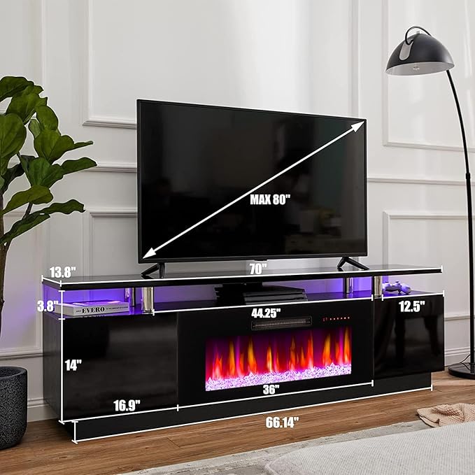 AMERLIFE Fireplace TV Stand