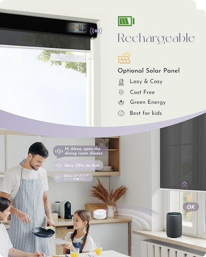 Graywind Motorized Solar Shades Compatible