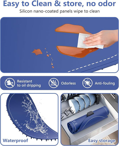 Warming Mat for Food with Adjustable Temperature Timer, 10S Fast Heating