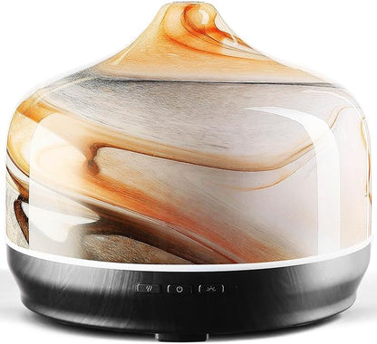 Porseme 500ml Glass Essential Oil Diffuser Aromatherapy Ultrasonic Cool Mist