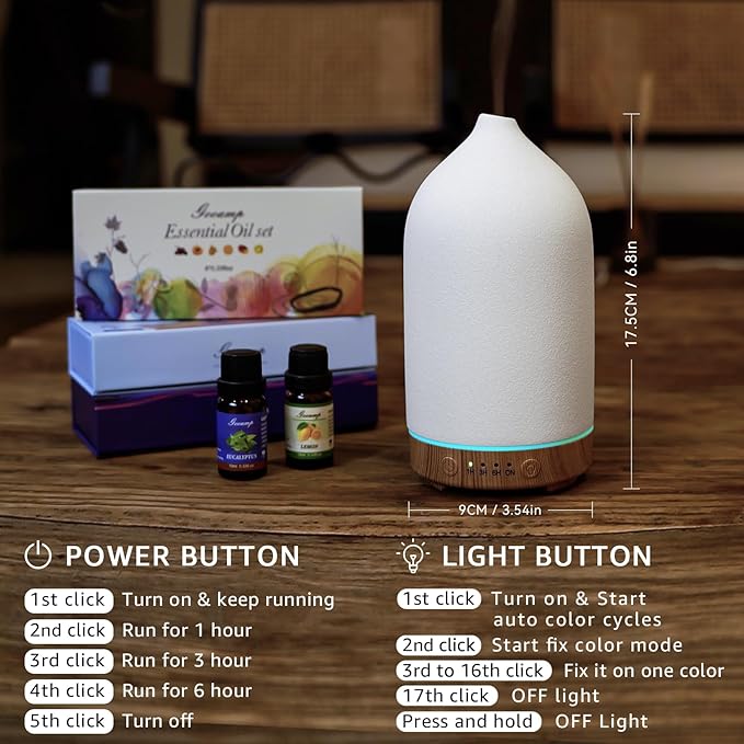 200ML Ceramic Essential Oil Diffuser