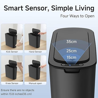 TIPGO Automatic Motion Sensor Bathroom Trash Can