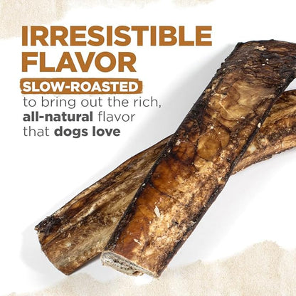 Natural Farm Rib Bones for Dogs (9-10 Inch, 8 Pack) - Beef Ribs, Farm-Raised Cattle - Slow-Roasted Flavor Treats, Promotes Dental Health, Great for Medium and Large Dogs